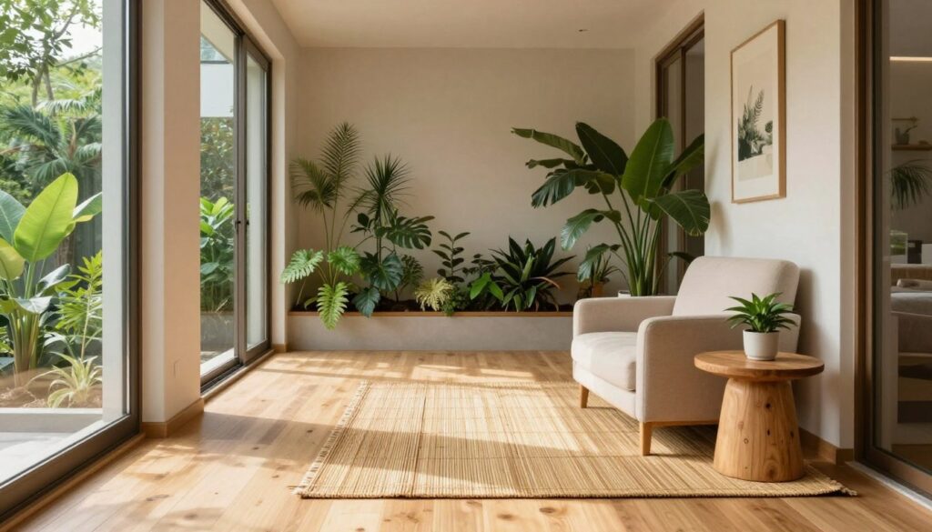 living space with natural elements living space with natural elements