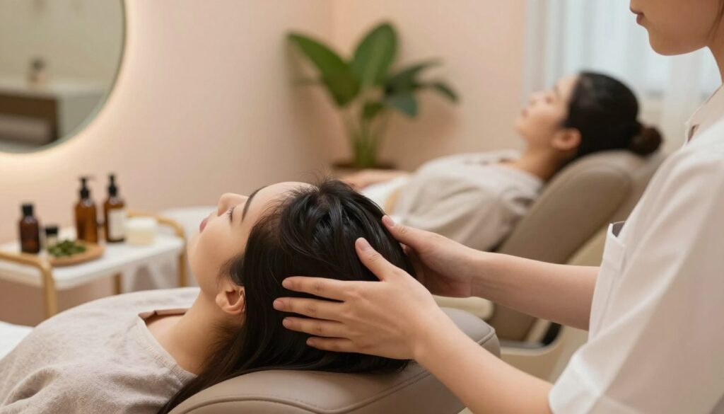 scalp massage scalp massage